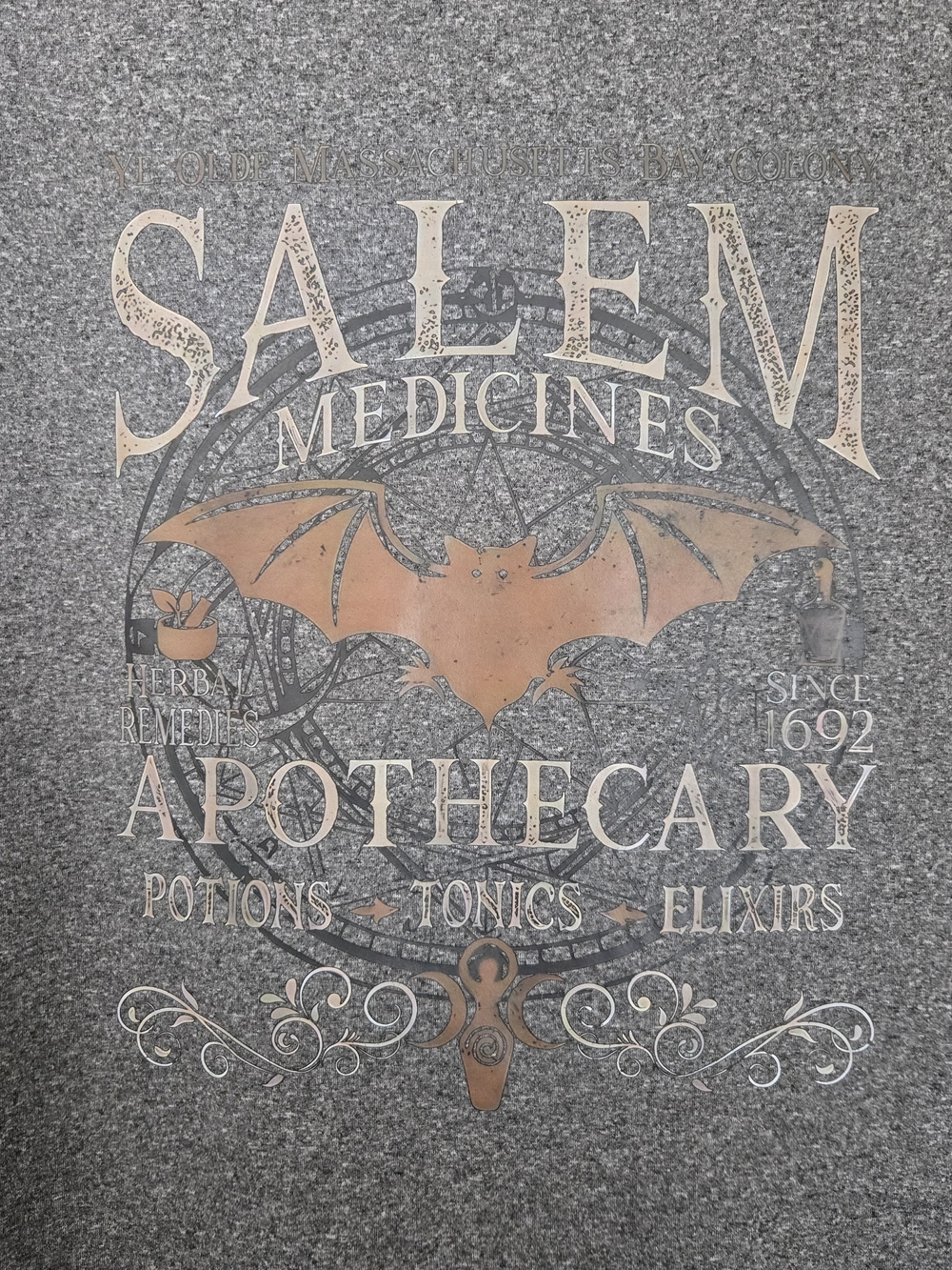 Salem Apothecary Graphic Tee - Gray - Picture 4 of 4